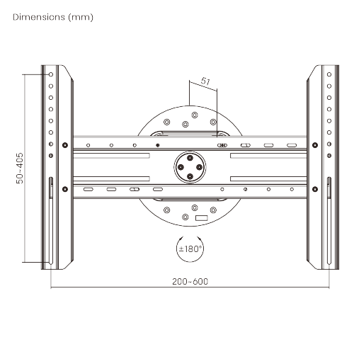 360° Rotate Wall Mount for Flat Panel Display  LP12-46F For most 37"-86" flat panel displays from china(chinese)