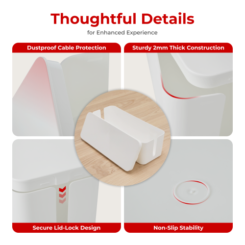 Cable Management Box (Large) 0303PLM08 Organize tangled cable in seconds from china(chinese)