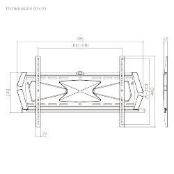 Anti-theft Heavy-duty Low Profile Wall Mount