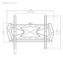 Anti-theft Heavy-duty Low Profile Wall Mount