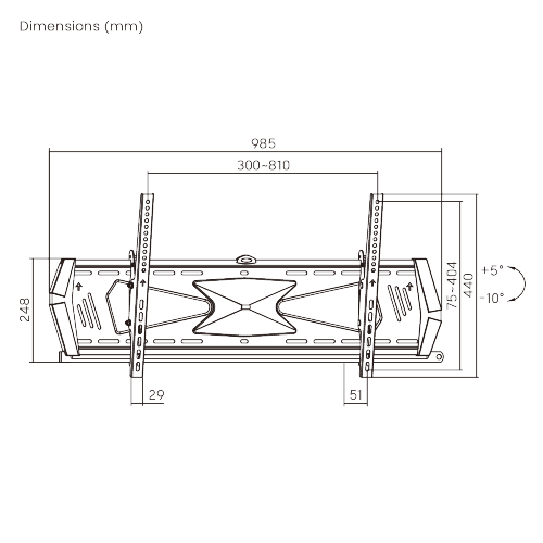 Anti-theft Heavy-duty Tilting Curved & Flat Panel TV Wall Mount LP29-48T For most 43''-95” LED, LCD flat panel TVs from china(chinese)