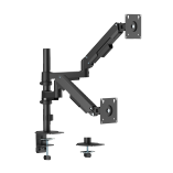 Affordable Dual-Screen Pole-Mounted Gas Spring Monitor Arm