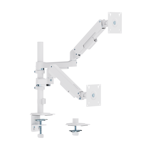 Affordable Dual-Screen Pole-Mounted Mechanical Spring Monitor Arm LDT113-C024PE  from china(chinese)