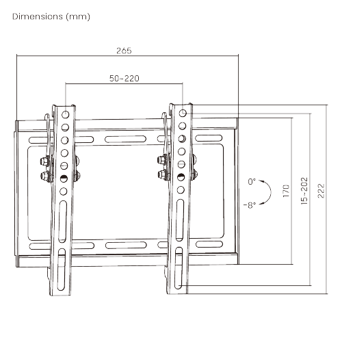 Slim Profile Tilt TV Wall Mount KL22-22T For most 23"-43" LED, LCD Flat Panel TVs from china(chinese)