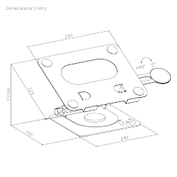  360° Rotating Foldable Stepless Adjustable Laptop Riser with Magnetic Phone Stand
