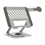 360° Rotating Foldable Stepless Adjustable Laptop Riser with Magnetic Phone Stand
