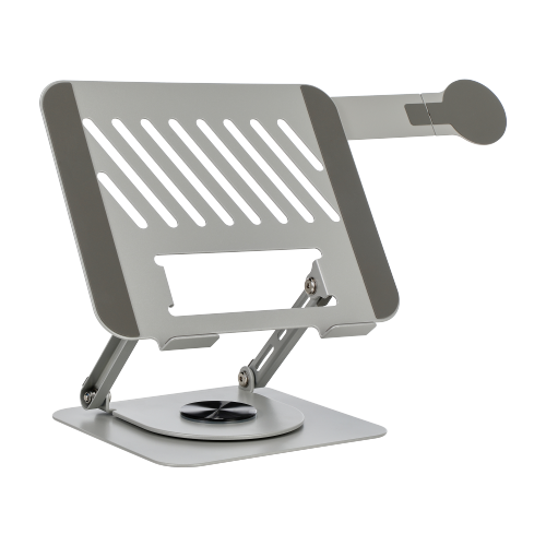 360° Rotating Foldable Stepless Adjustable Laptop Riser with Magnetic Phone Stand LPS01-18 For most 11”-17” laptops, tablets and more from china(chinese)