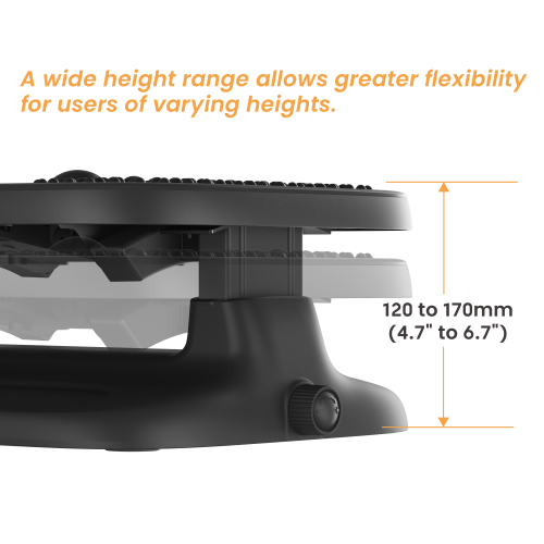 Stepless Adjustable Footrest (with Massage Texture) FR18-02 Experience endless adjustable comfort that fits you. from china(chinese)