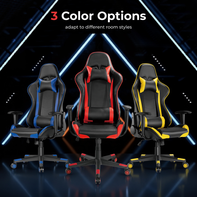 PU Leather Gaming Chairs with Headrest and Lumbar Support CH06-12 Design for gaming/relaxing/napping from china(chinese)