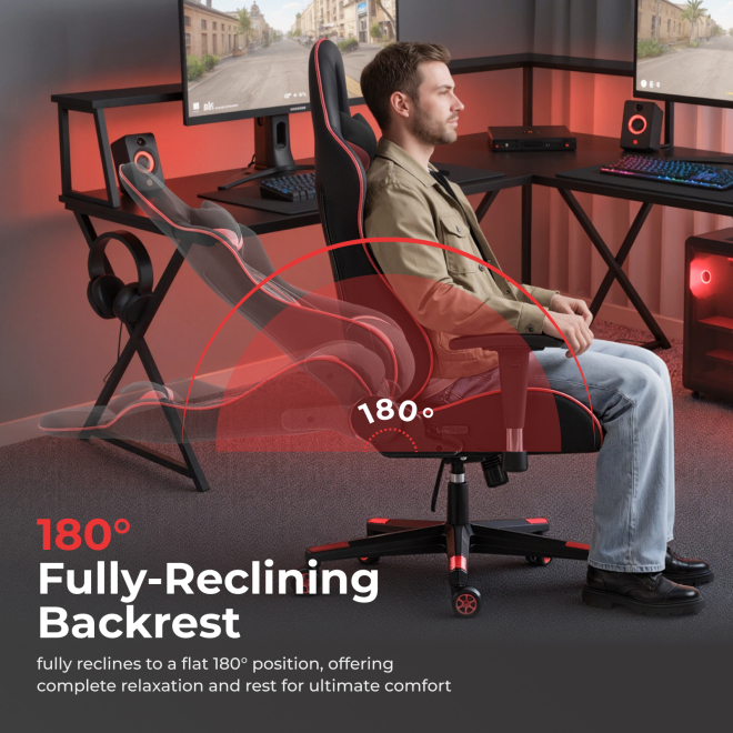 Gaming Chair with Headrest and Lumbar Support CH06-13 An Ideal Seat of Choice for Working, Studying and Gaming from china(chinese)