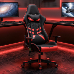  Gaming Chair with Headrest and Lumbar Support