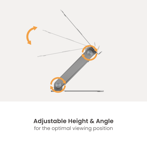 Minimalist Free-Lifting Laptop Riser with Single Arm LPS09-01 Flexible Adjustment & Modern Design Profile from china(chinese)