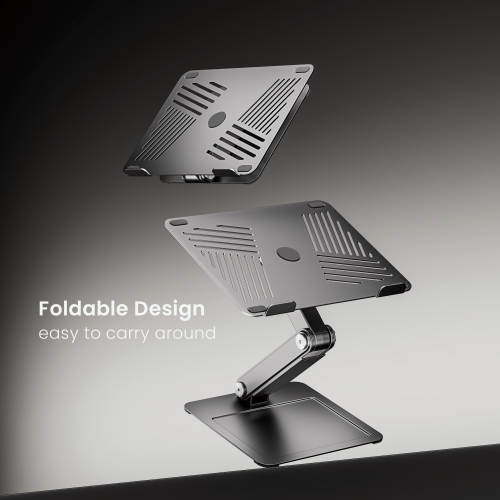 Minimalist Free-Lifting Laptop Riser with Dual Arms LPS09-02  Flexible Adjustment & Modern Design Profile from china(chinese)