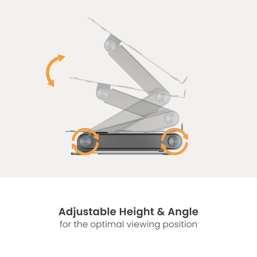 Minimalist Free-Lifting Laptop Riser with Dual Arms LPS09-02  Flexible Adjustment & Modern Design Profile from china(chinese)