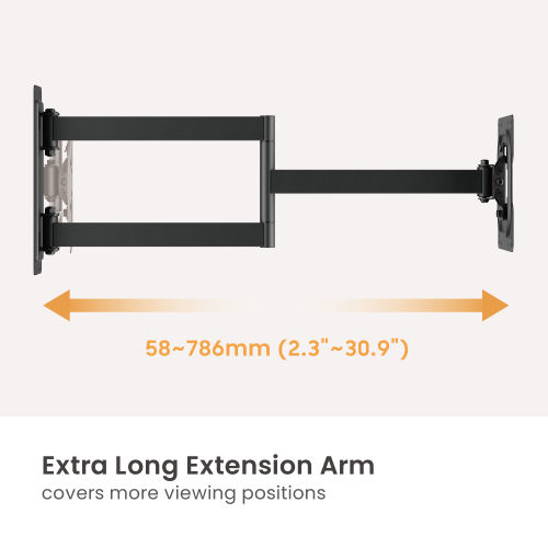 ExtendMax Full-Motion TV Wall Mount LPA95-223L Enjoy cross-room viewing at an accessible price. from china(chinese)