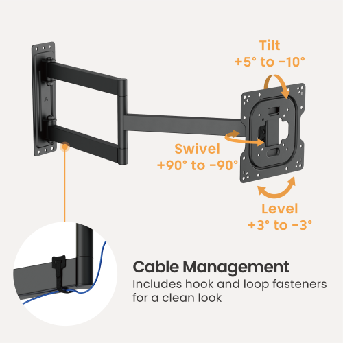 ExtendMax Full-Motion TV Wall Mount LPA95-223L Enjoy cross-room viewing at an accessible price. from china(chinese)
