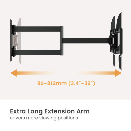 ExtendMax Full-Motion TV Wall Mount LPA95-463L Enjoy cross-room viewing at an accessible price. from china(chinese)