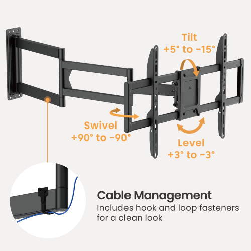 ExtendMax Full-Motion TV Wall Mount LPA95-465XL Enjoy cross-room viewing at an accessible price. from china(chinese)