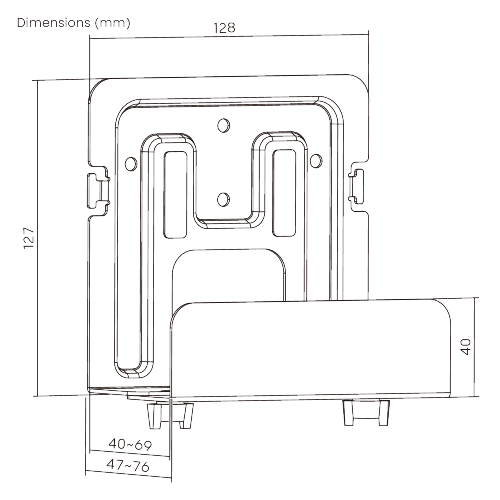 Media Player Mount(47-76mm width) APM-06-02  from china(chinese)