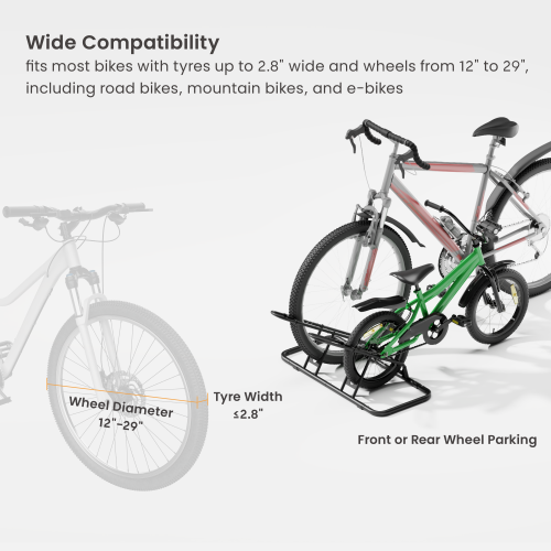 Modular Multi-Bike Floor Stand for Up to 2 Bikes LBS07-01 Store and Access Your Bike in Seconds, Anywhere from china(chinese)