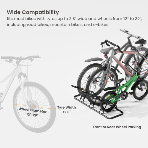Modular Multi-Bike Floor Stand for Up to 3 Bikes LBS07-02 Store and Access Your Bike in Seconds, Anywhere from china(chinese)