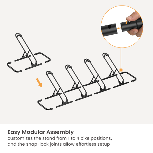 Modular Multi-Bike Floor Stand for Up to 4 Bikes LBS07-03 Store and Access Your Bike in Seconds, Anywhere from china(chinese)