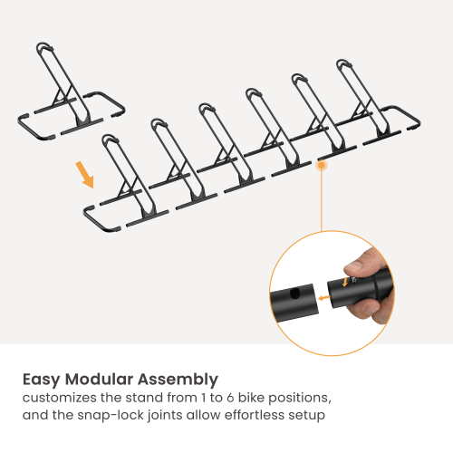 Modular Multi-Bike Floor Stand for Up to 6 Bikes LBS07-04 Store and Access Your Bike in Seconds, Anywhere from china(chinese)