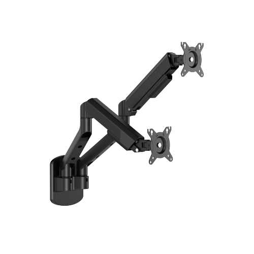 FlexPrecision Cost-Effective Wall-Mounted Dual Screen Gas Spring Monitor Arms LDA117-114 Refined design at an affordable price — for monitors up to 12kg (26.4lbs). from china(chinese)