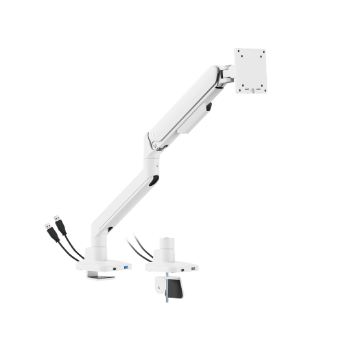 Premium Heavy-Duty Mechanical Spring Single Monitor Arm with USB-A/USB-C Ports LDT107-C012UC Seamless adjustments, exceptional performance. from china(chinese)