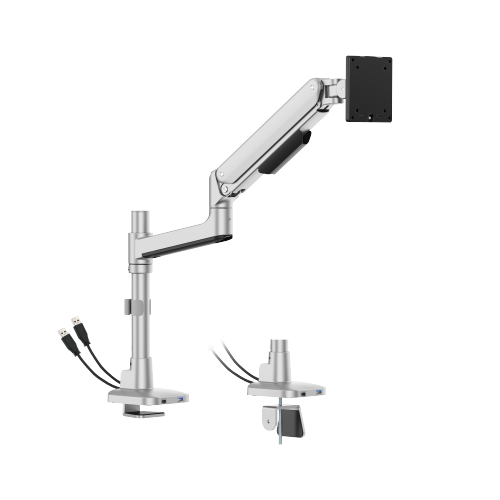 Premium Heavy-Duty Mechanical Spring Single Monitor Arm with USB-A/USB-C Ports (Pole Mounted) LDT107-C012UCP Seamless adjustments, exceptional performance. from china(chinese)