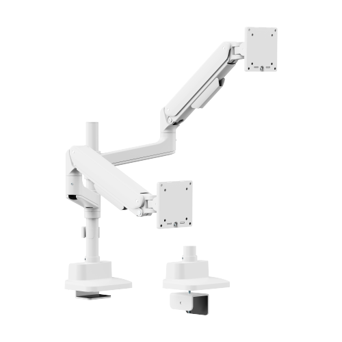 Premium Heavy-Duty Mechanical Spring Dual Monitor Arm with USB-A/USB-C Ports (Pole Mounted) LDT107-C024P Seamless adjustments, exceptional performance. from china(chinese)