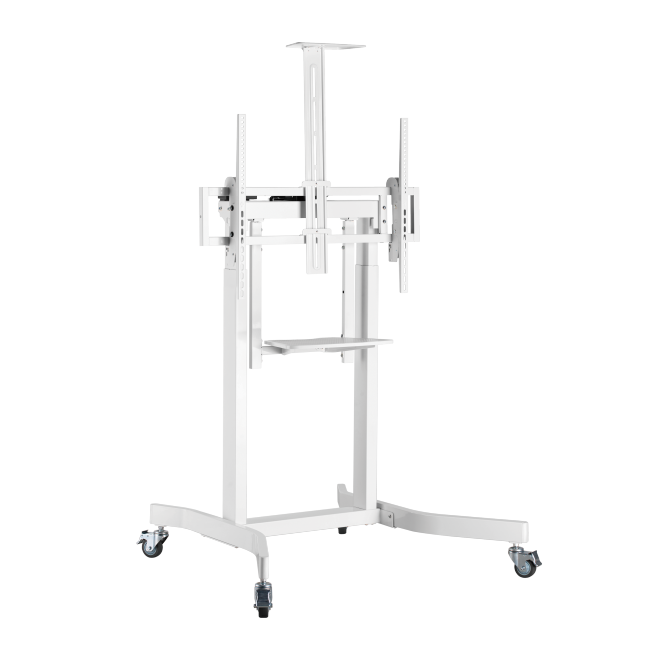 Deluxe Motorized Large TV Cart with Tilt, Equipment Shelf and Camera Mount TTL14-68TW Designed for the Heaviest TVs from china(chinese)