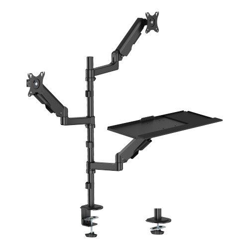  Advanced Dual Screen Gas Spring Sit-Stand Workstation DWS94-C02 Your all-in-one move to better work. from china(chinese)