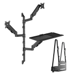 Advanced Wall-Mounted Dual Screen Gas Spring Sit-Stand Workstation