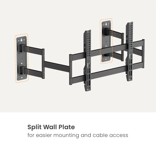 Slim-Profile Heavy-Duty Full Motion TV Mount LPA93-466D Elegantly sleek with the strength built for oversized TVs. from china(chinese)