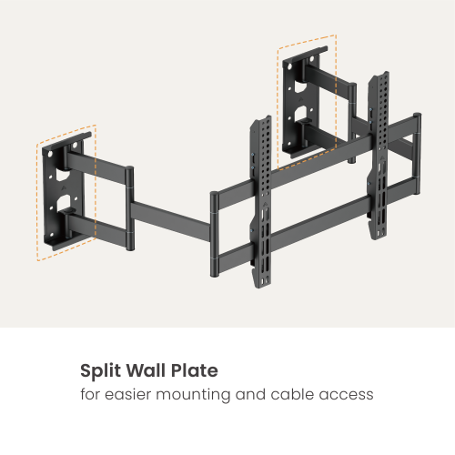 Slim-Profile Heavy-Duty Full Motion TV Mount LPA93-466 Elegantly sleek with the strength built for oversized TVs. from china(chinese)