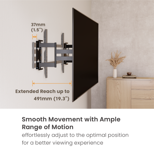 Slim-Profile Heavy-Duty Full Motion TV Mount LPA93-6108 Elegantly sleek with the strength built for oversized TVs. from china(chinese)