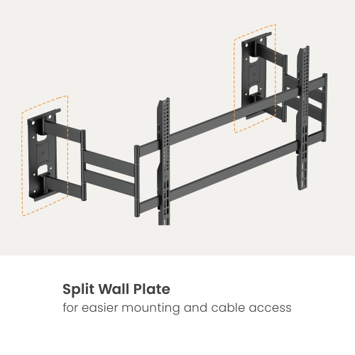Slim-Profile Heavy-Duty Full Motion TV Mount LPA93-6108 Elegantly sleek with the strength built for oversized TVs. from china(chinese)