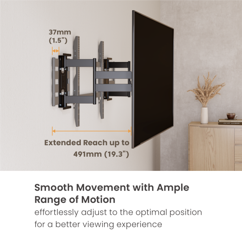Slim-Profile Heavy-Duty Full Motion TV Mount LPA93-688 Elegantly sleek with the strength built for oversized TVs. from china(chinese)
