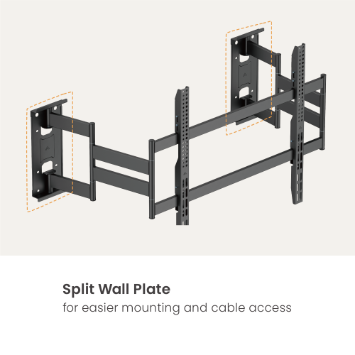 Slim-Profile Heavy-Duty Full Motion TV Mount LPA93-688 Elegantly sleek with the strength built for oversized TVs. from china(chinese)