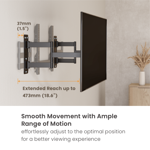 Slim-Profile Heavy-Duty Full Motion TV Mount LPA93-466D Elegantly sleek with the strength built for oversized TVs. from china(chinese)