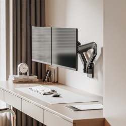 Affordable Mechanical Spring Dual-Monitor Wall Mount