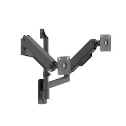 LIFTMAX Heavy-Duty Dual-Screen Gas Spring Wall-Mounted Monitor Arm