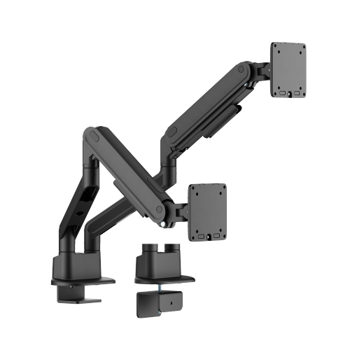  Economy Sleek Dual Screen Mechanical Spring Monitor Arm LDT122-C024E Sturdy metal build, fluid rounded design, cost-efficiency. from china(chinese)