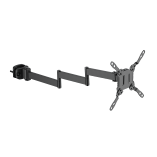 Full-Motion TV/Monitor Pole Mount with Extension Adapter Arms