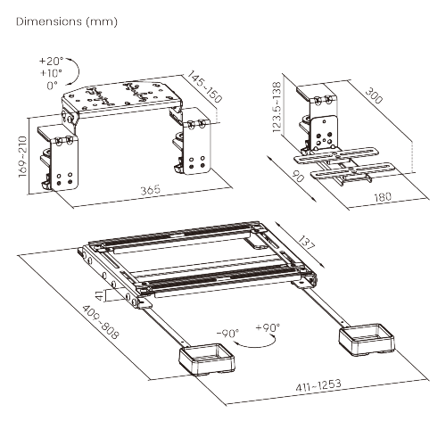 Universal Mounting Accessories for Racing Sim Gears LRA04-BS01 Compatible with gears from most brands such as Logitech, Thrustmaster. from china(chinese)