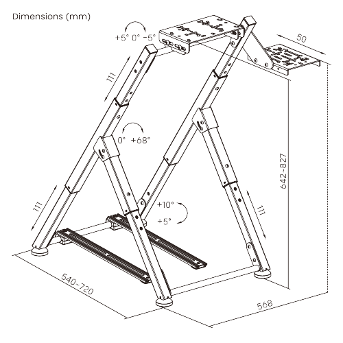 Super Economy Foldable Racing Simulator Wheel Stand LRS21-BS01 An ideal entry-level sim racing solution. from china(chinese)