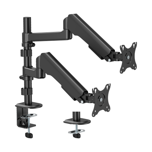 FlexPrecision Cost-Effective Pole-Mounted Dual Screen Mechanical Spring Monitor Arm LDT94-C024PE Elegance meets affordability: for monitors up to 12kg (26.4lbs). from china(chinese)