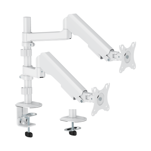 FlexPrecision Cost-Effective Pole-Mounted Dual Screen Mechanical Spring Monitor Arm LDT94-C024PE Elegance meets affordability: for monitors up to 12kg (26.4lbs). from china(chinese)
