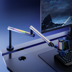  Aluminum Low Profile RGB Microphone Boom Arm (with Extension Riser)
